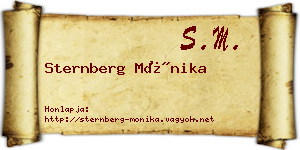 Sternberg Mónika névjegykártya